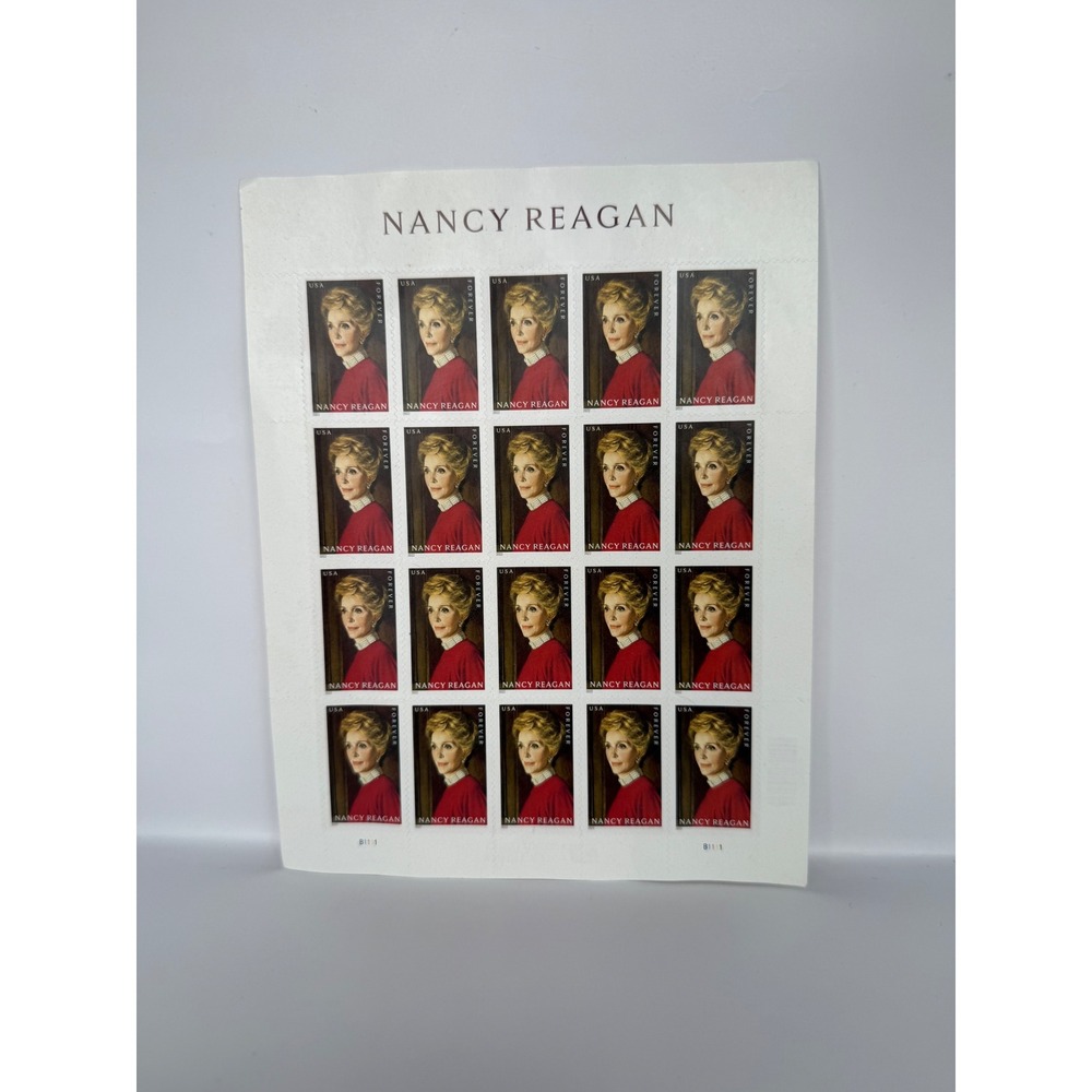 USPS Nancy Reagan Forever Stamps Full Sheet of 20 2022 First Lady Portrait